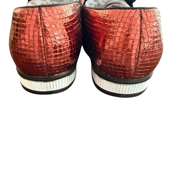 After Midnight Formal Footwear Red Sequin Loafers Slip On Shoes Men Size 9 main image 4